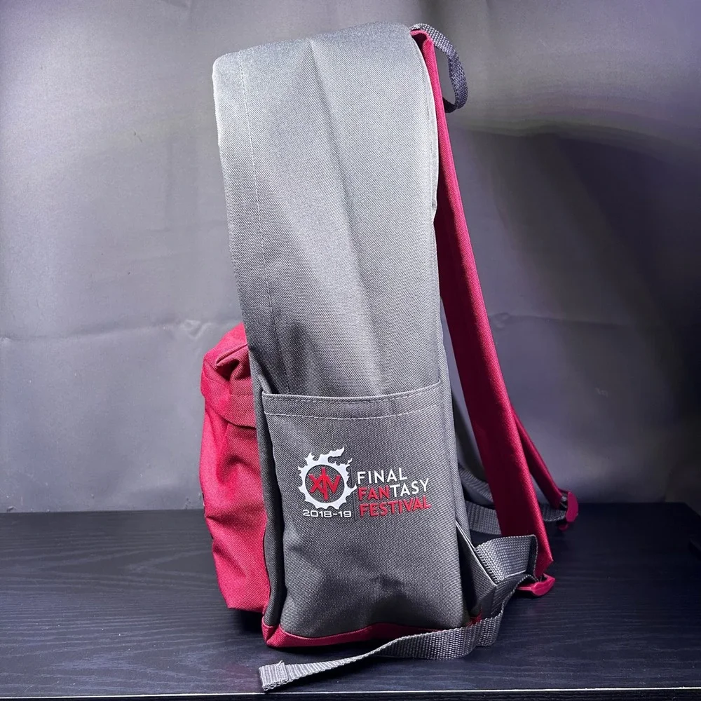 BAG ONLY Final Fantasy XIV Fan Fest 2018-2019 Backpack Gray Red Square Enix FF14